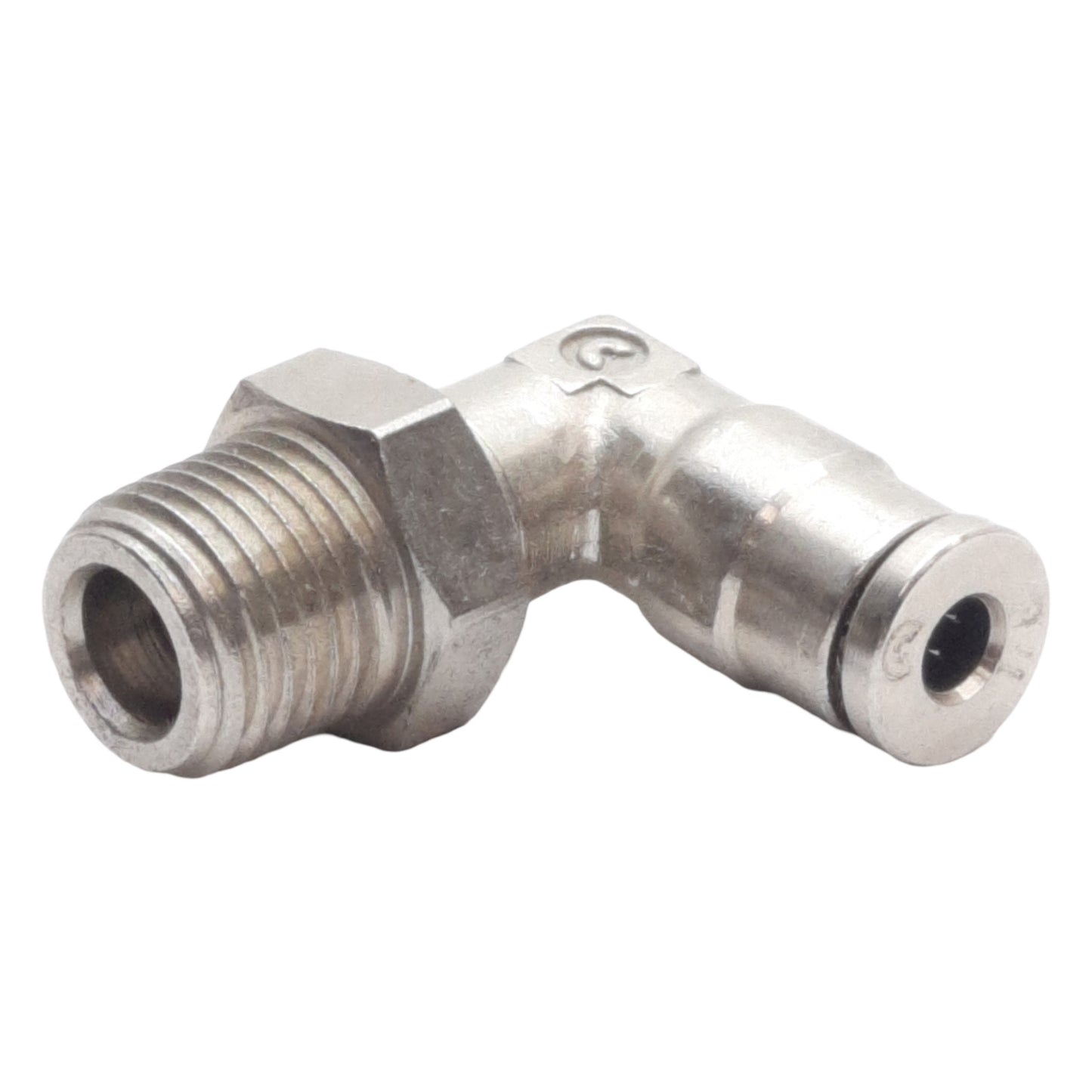 New Lot of 9 Camozzi 6520 02-02 Swivel Elbow Fitting ø1/8in Tube OD, 1/8in Male NPTF