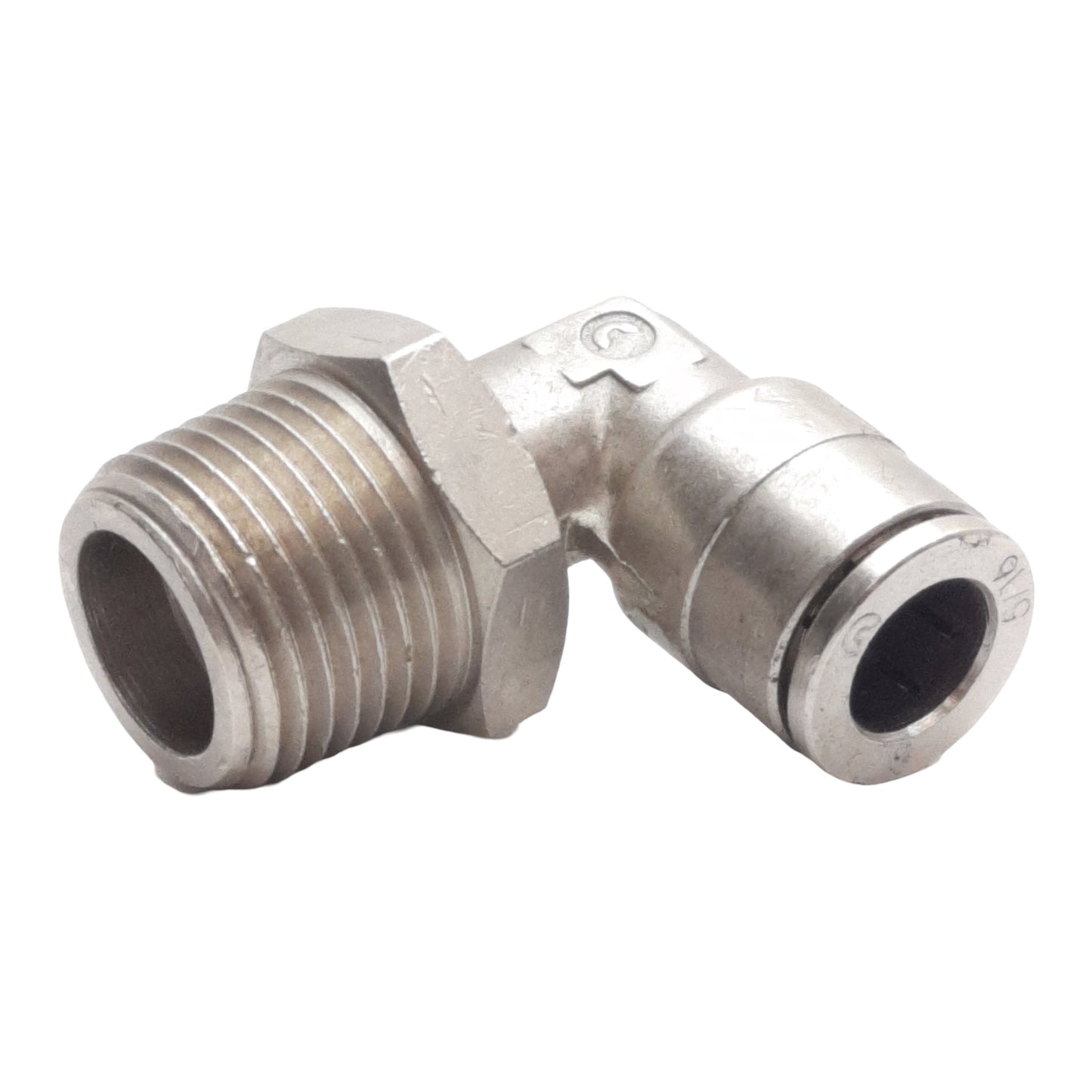 New Lot of 5 Camozzi 6520 05-06 Swivel Elbow Fitting, ø5/16" Tube OD, 3/8" Male NPTF