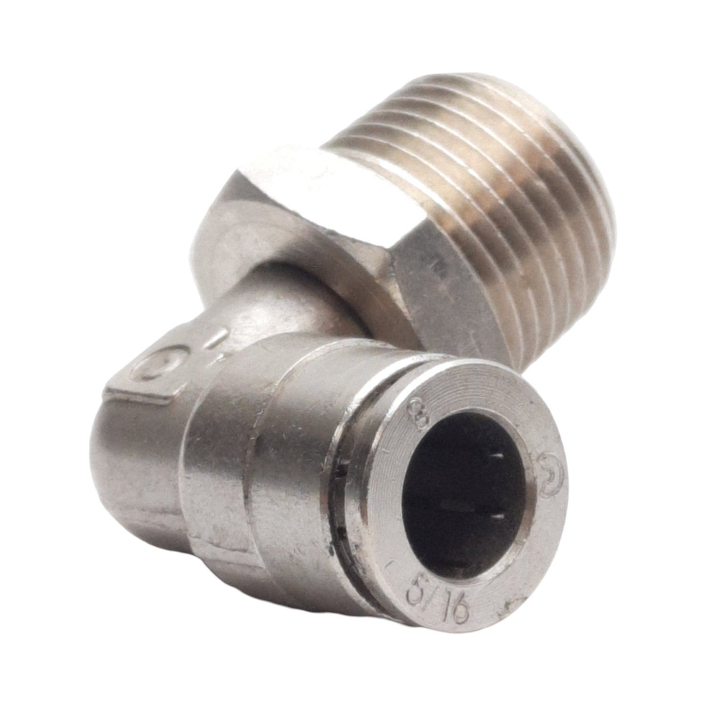 New Lot of 5 Camozzi 6520 05-06 Swivel Elbow Fitting, ø5/16" Tube OD, 3/8" Male NPTF