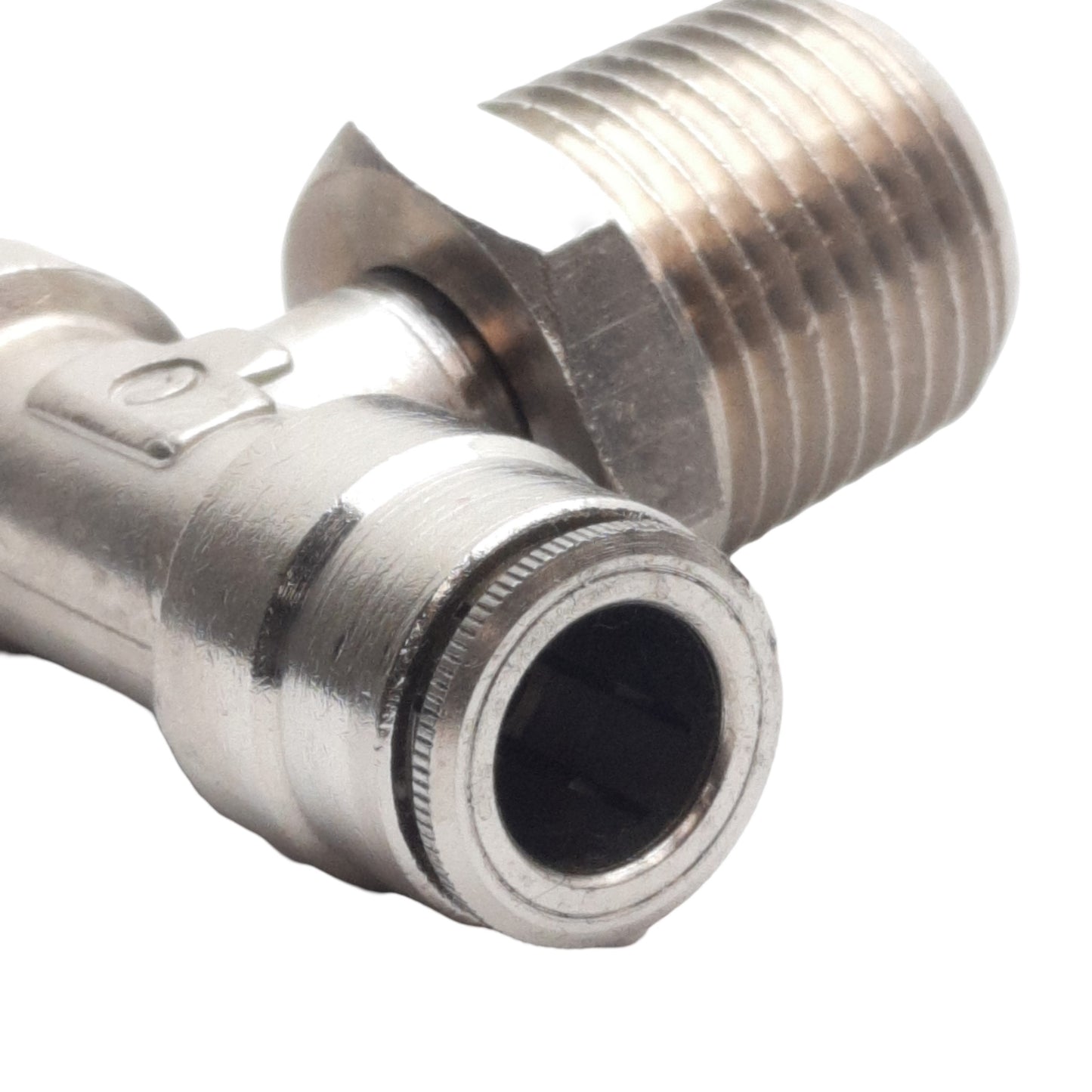 New Lot of 3 Camozzi 6430 06-08 Tee Branch, 1/2" Male NPT, ø3/8" x ø3/8" Tube OD