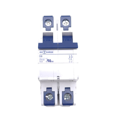 New Altech 2D8UR Supplementary Circuit Breaker, 2-Pole, 480Y/277VAC, 8A, DIN Mount