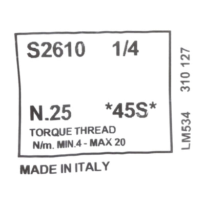 New Lot of 25 Camozzi S2610 1/4 Sprint Plug Flush Fitting, G1/4, 0-580psi