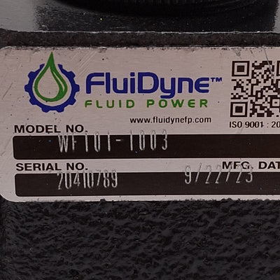 New FluiDyne WF101-1003 Hydraulic Motor 1425in-lb 1813PSI 1/2NPTF ø3.25" Bolt Circle