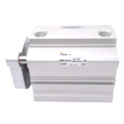 New SMC CDQMA50-45 Compact Cylinder, ø50mm Bore, 45mm Stroke, Rc 1/4in, 1.0 MPa