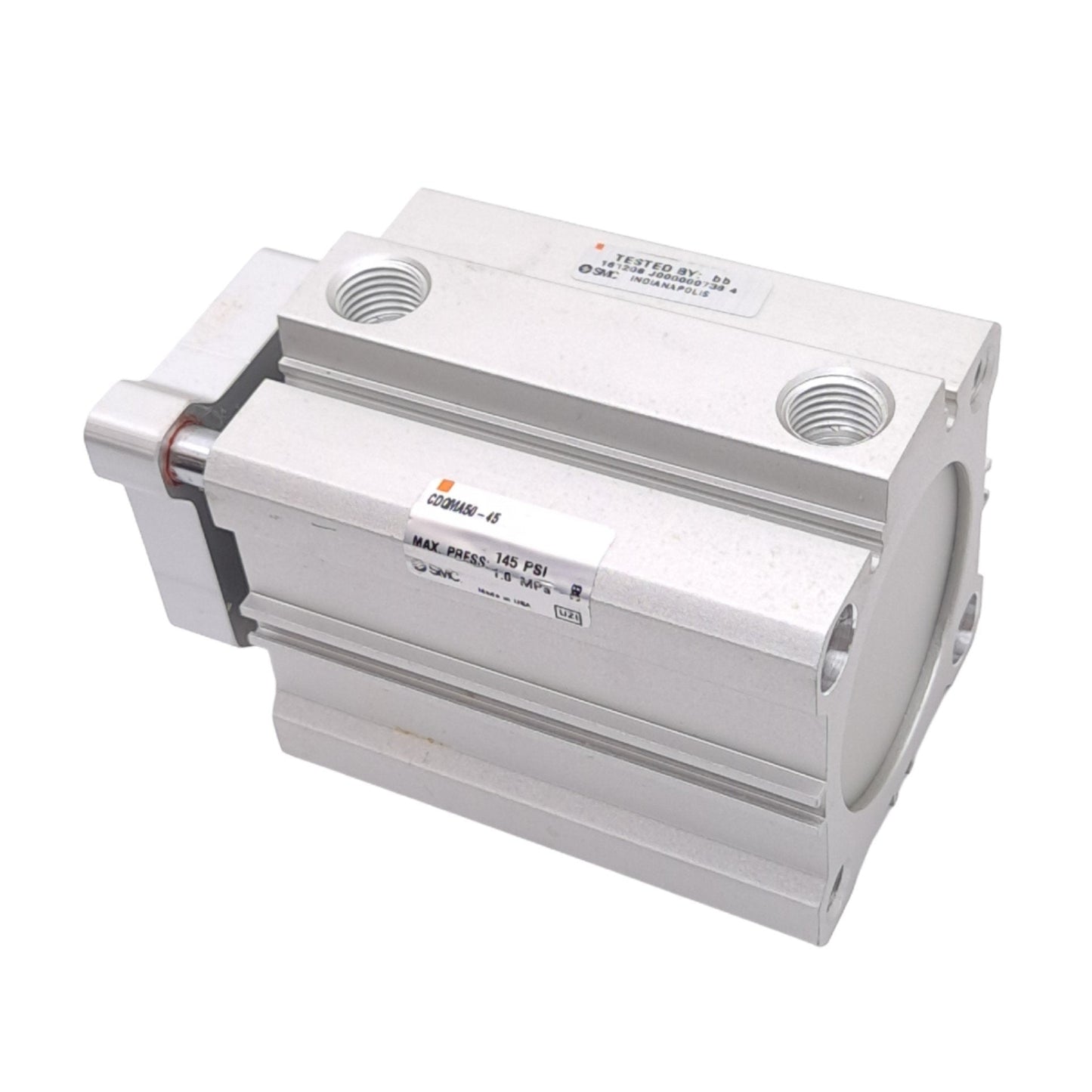 New SMC CDQMA50-45 Compact Cylinder, ø50mm Bore, 45mm Stroke, Rc 1/4in, 1.0 MPa