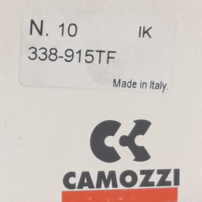New Camozzi 338-915TF Pneumatic Spring Return Manual Valve 1/8" NPTF, 3/2-Way, 10bar
