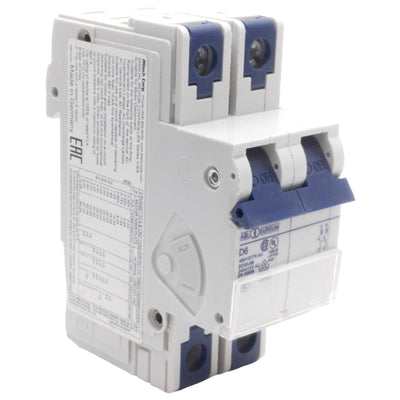 New Altech 2D6UM Circuit Breaker, 2-Pole, 480Y/277VAC 80VDC 6A, DIN Rail Mount