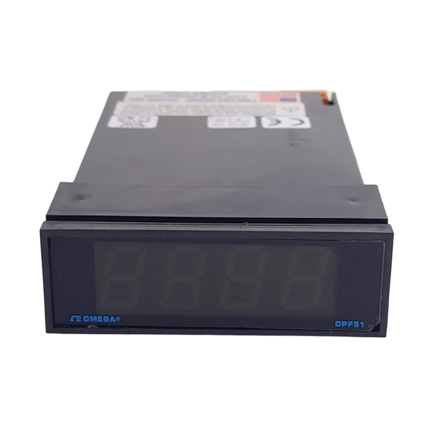 Used OMEGA DPF51-FSP-24VAC Compact Process Meter, 3/64 DIN Panel, 4-20mA Input, 24VAC