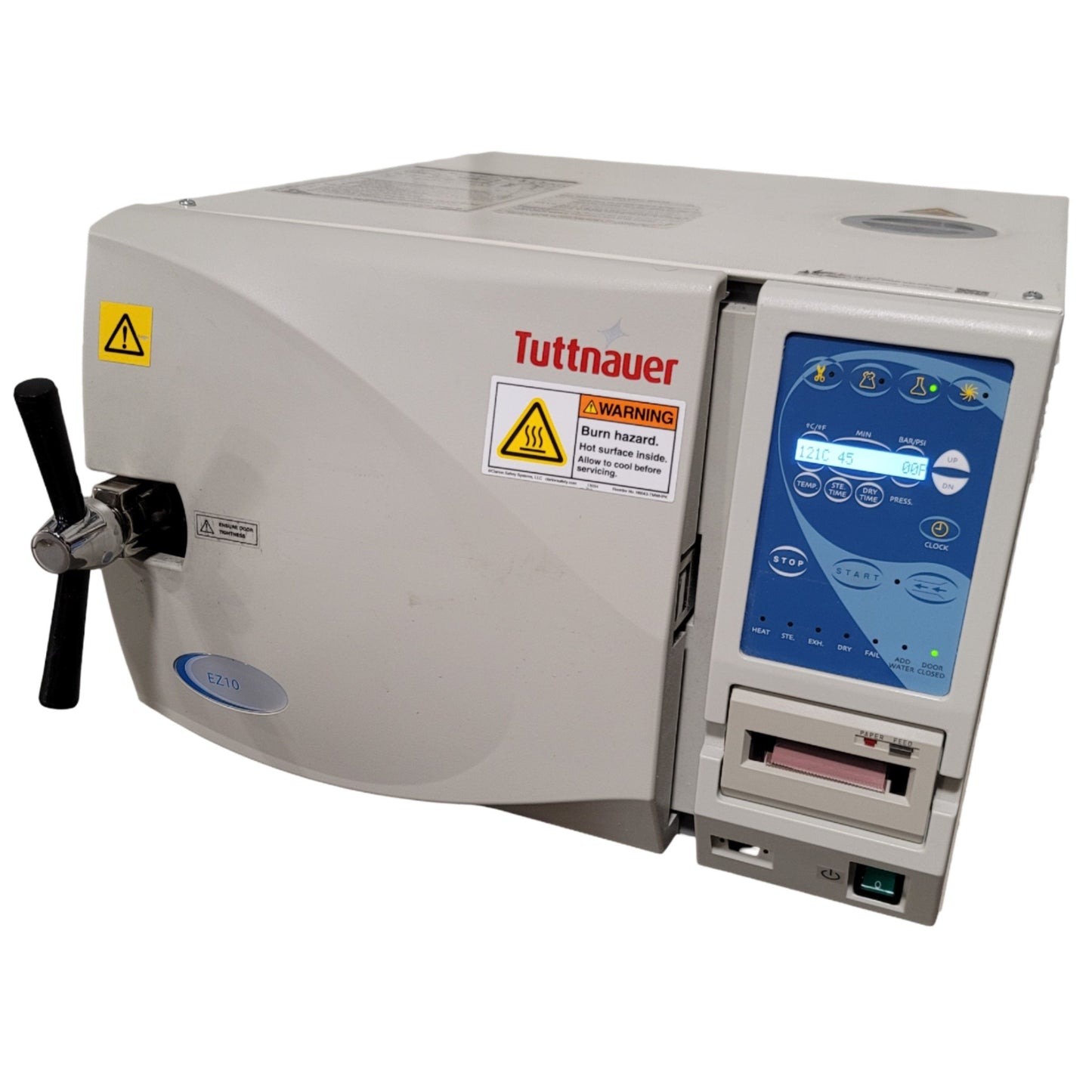 Used Tuttnauer EZ10 Autoclave Sterilizer With Printer 6 Gallon 10" x 19" 120VAC 12A