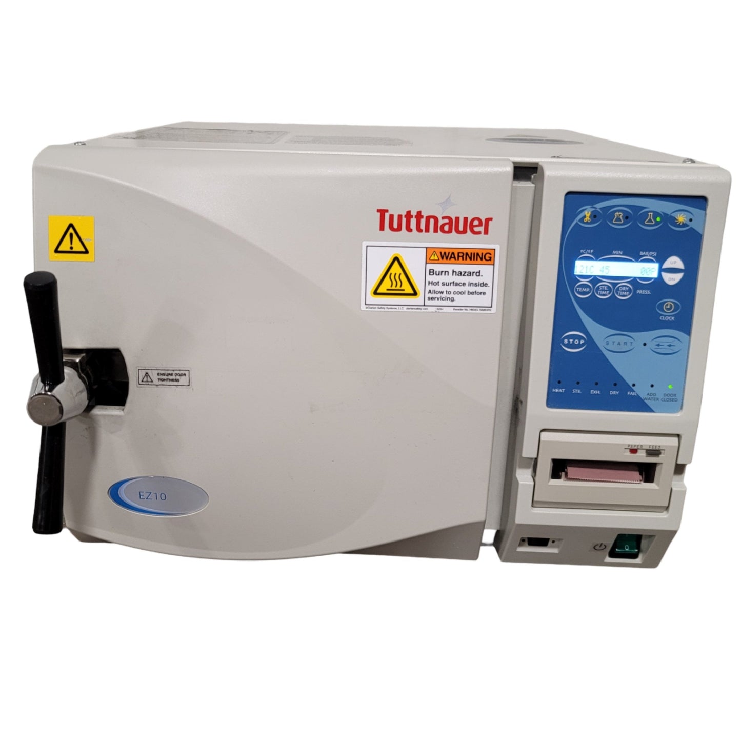 Used Tuttnauer EZ10 Autoclave Sterilizer With Printer 6 Gallon 10" x 19" 120VAC 12A