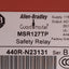 Used Allen Bradley 440R-N23131 Guardmaster Safety Relay, 3NO + 1NC Aux, 115VAC Supply