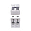 New Altech 2DU3 Miniature Circuit Breaker, 2-Pole, 480Y/277VAC 415VAC, 3A, DIN Mount