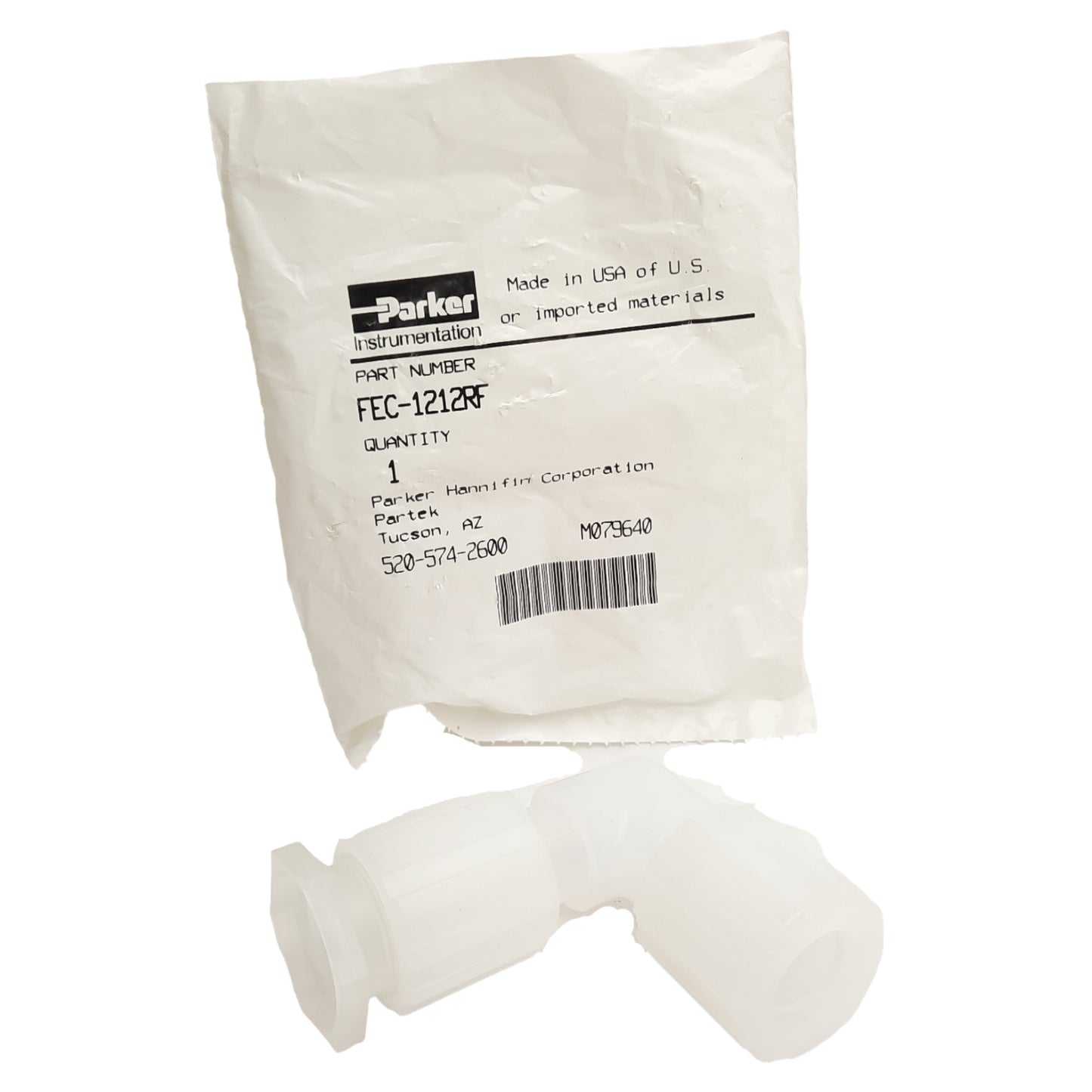 New Parker FEC-1212RF Parflare Elbow Connector 3/4in Rediflare/Parflare, 120psig