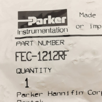 New Parker FEC-1212RF Parflare Elbow Connector 3/4in Rediflare/Parflare, 120psig