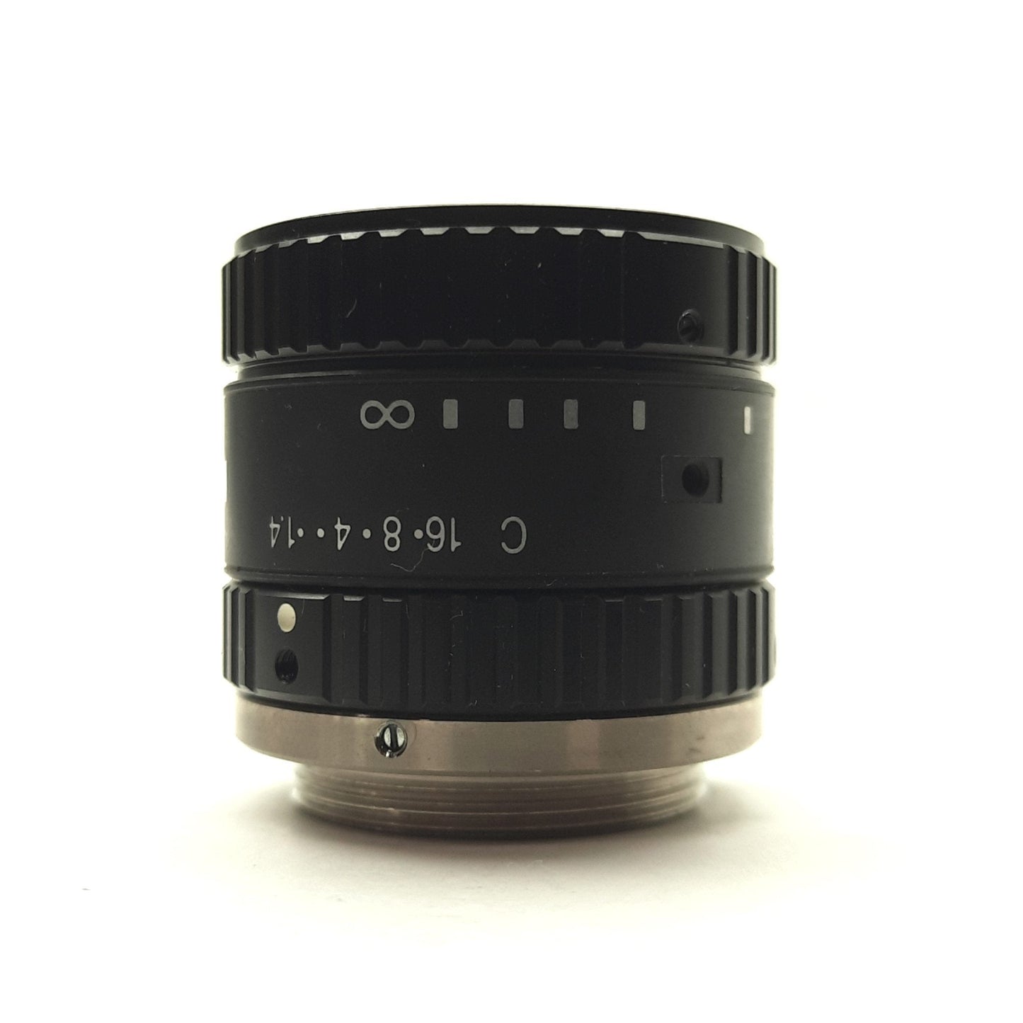 Used Computar M1614-MP2 Machine Vision Camera Lens 2/3" CCD 16mm FL f/1.4-16C C-Mount