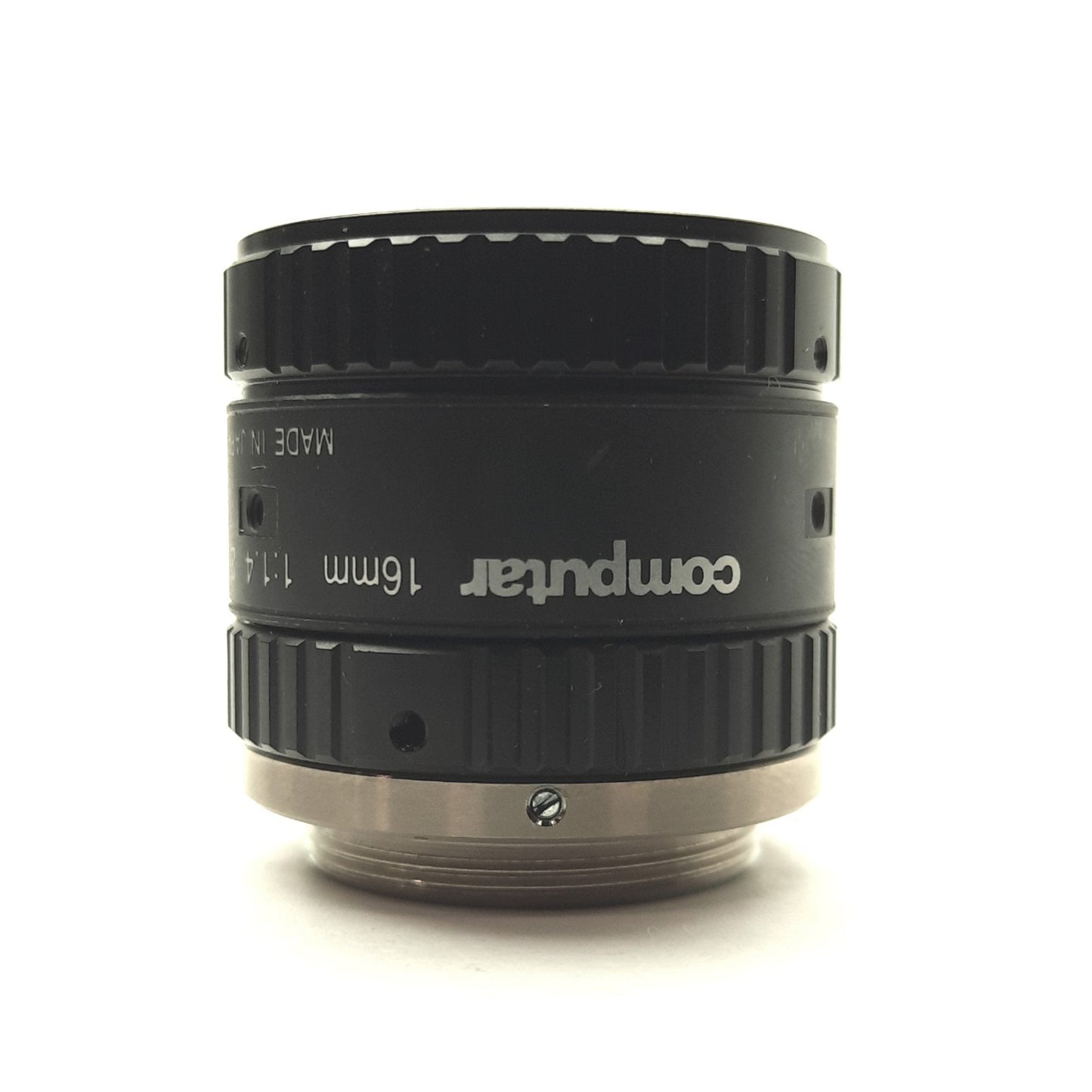Used Computar M1614-MP2 Machine Vision Camera Lens 2/3" CCD 16mm FL f/1.4-16C C-Mount