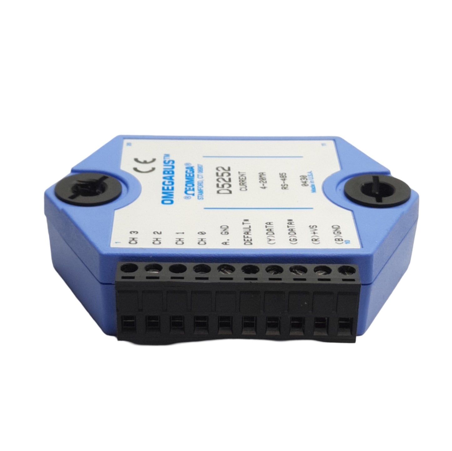 Used Omega Engineering D5252 Omegabus Interface, 4-Ch, 4-20mA Input, RS485 Output