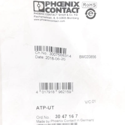 New Lot of 30 Phoenix Contact 3047167 Partition Plate, 45.7mm L x 2.2mm W x 53.4mm H