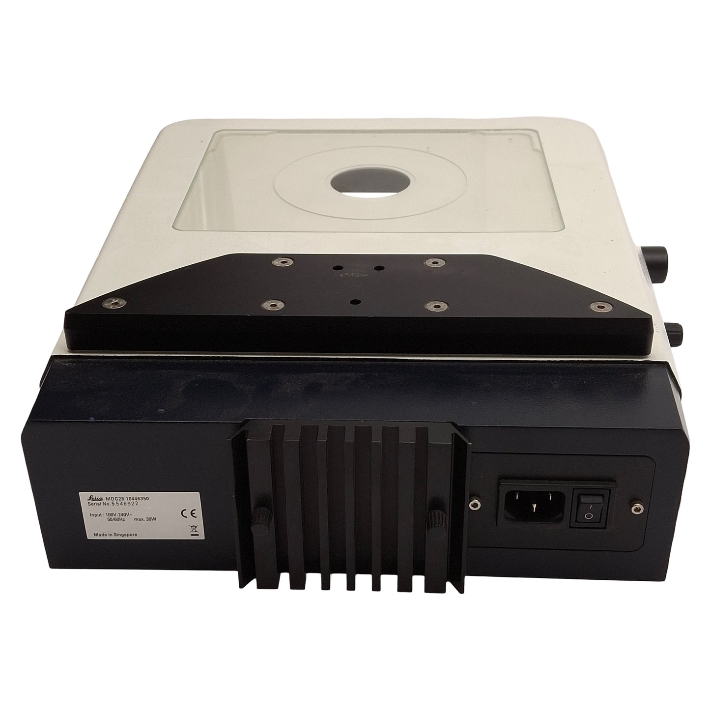 Used Leica 10446350 MDG28 Transmitted Light Base For M-Series Stereomicroscopes