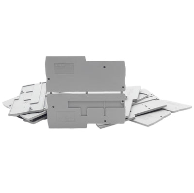 New Lot of 40 Phoenix Contact 3244575 End Cover, Gray, 33.8mm L x 2.2mm W x 74.4mm H