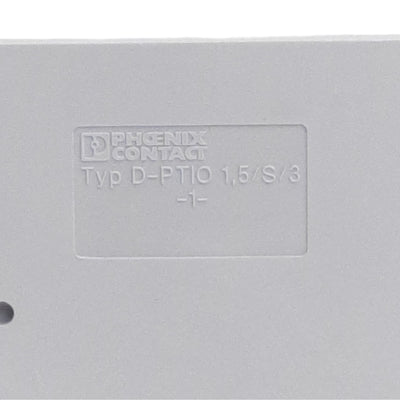 New Lot of 40 Phoenix Contact 3244575 End Cover, Gray, 33.8mm L x 2.2mm W x 74.4mm H