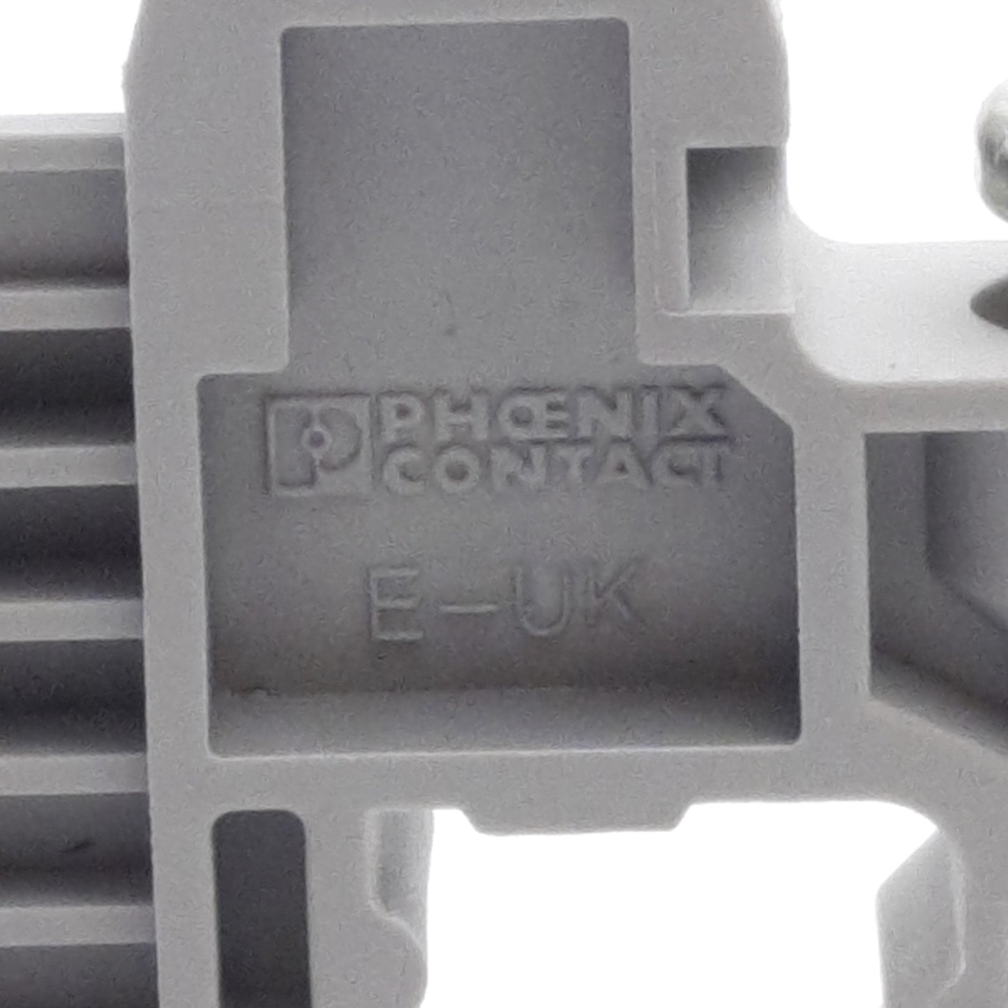 New Lot of 30 Phoenix Contact 1201442 End Bracket, Gray, DIN Rail Mount NS 32/NS 35