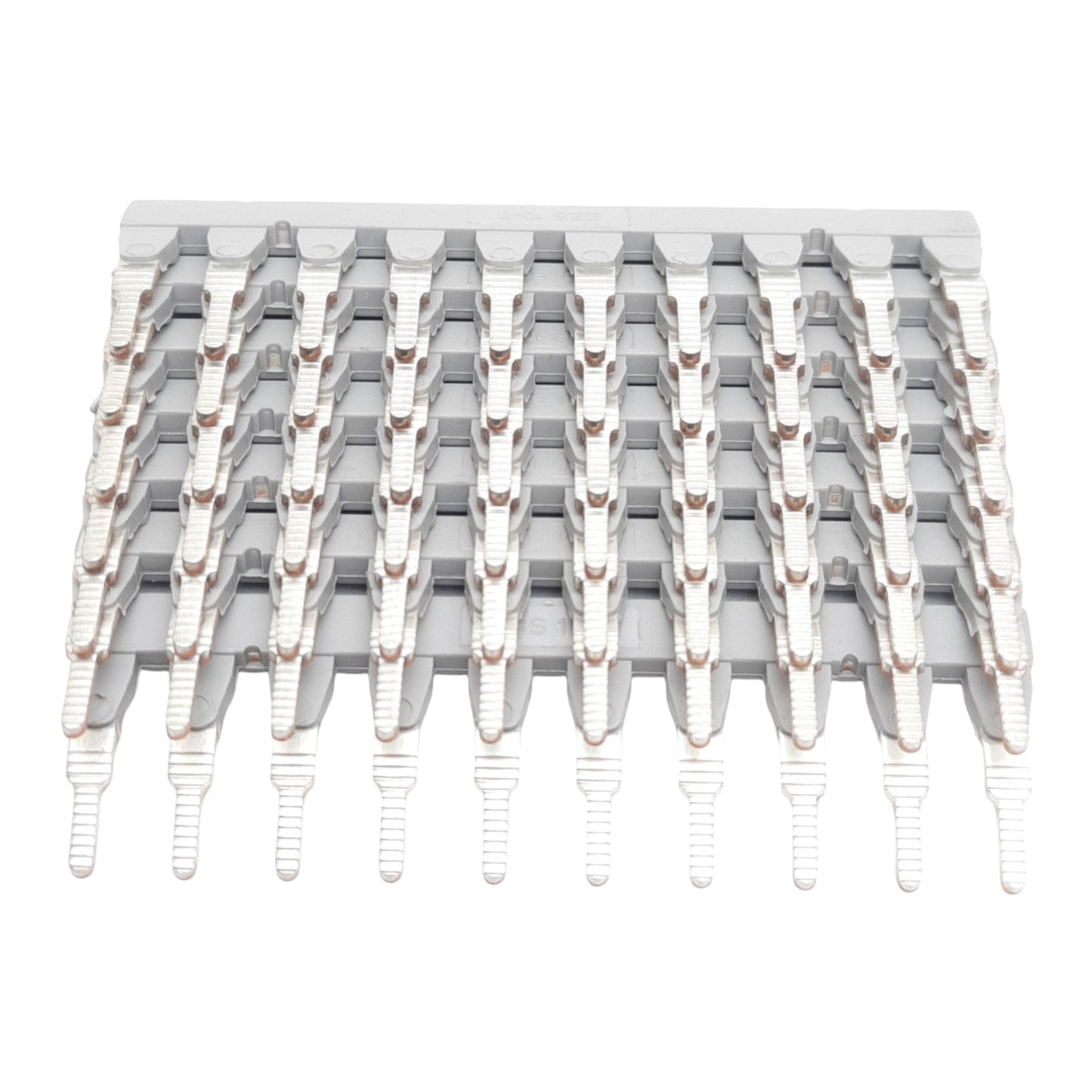 New Lot of 7 Phoenix Contact 3118135 Insertion Bridge, 10-Pos, 8mm Pitch, Gray