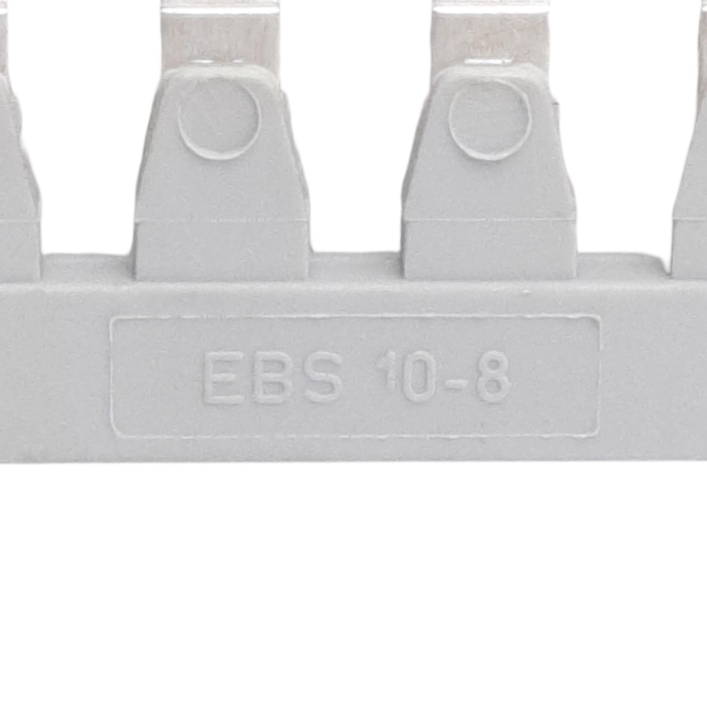 New Lot of 7 Phoenix Contact 3118135 Insertion Bridge, 10-Pos, 8mm Pitch, Gray