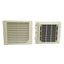 Used Hoffman TEP4 Exhaust Grille, 7.37" x 6.29" x 1.4", 55 CFM, Nominal Size 4