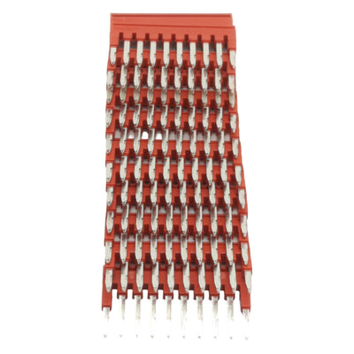 New Lot of 12 Phoenix Contact 3030158 Plug-In Bridge, 10-Pos, 4.2mm Pitch, Red