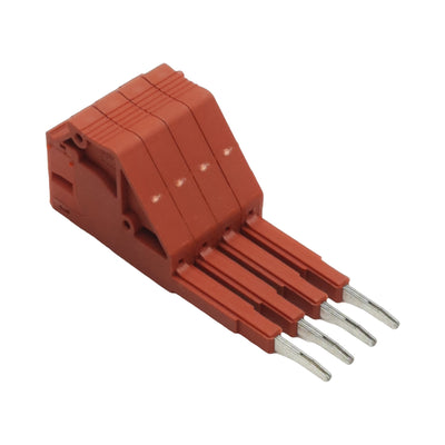 New Lot of 4 Phoenix Contact 3030983 Modular Test Plug, 1-Pos, 250V 2A, Red