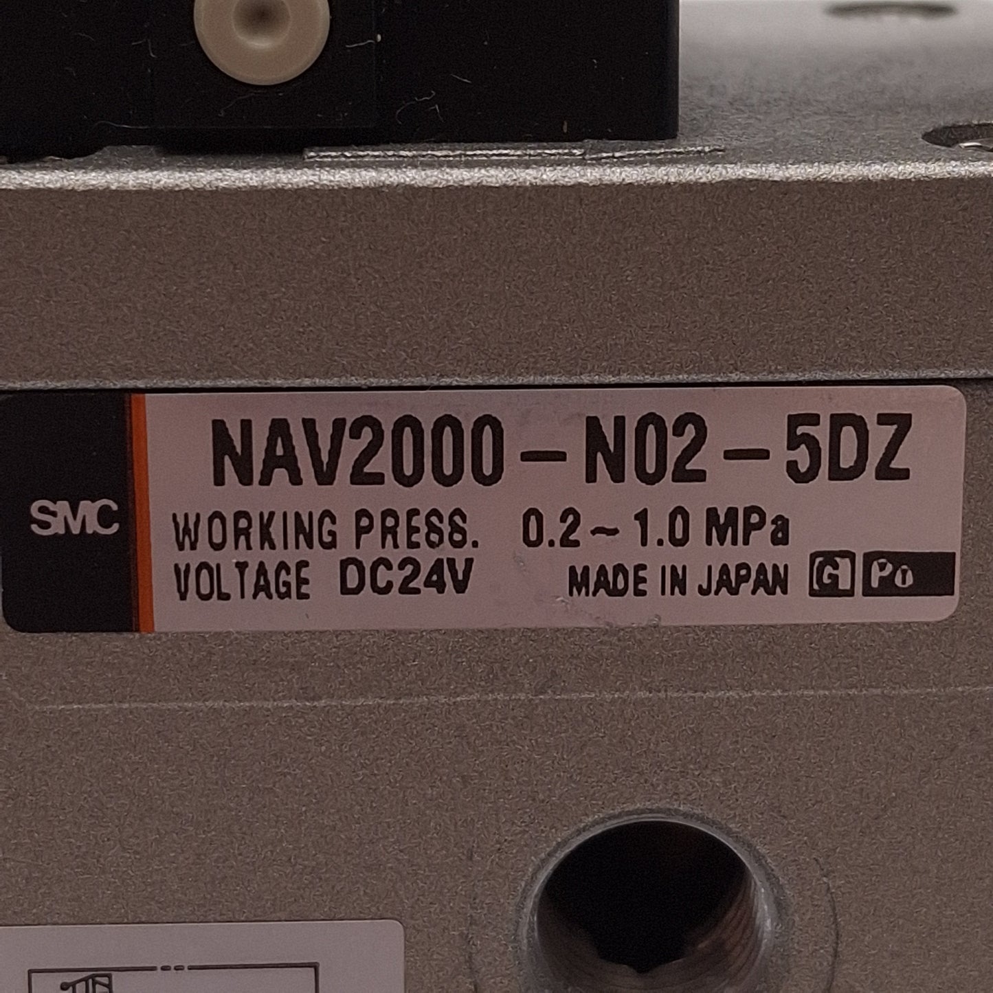 Used SMC NAV2000-N02-5DZ Soft Start-Up Valve, 0.2-1.0MPa, 1/4in NPT, 24VDC Coil
