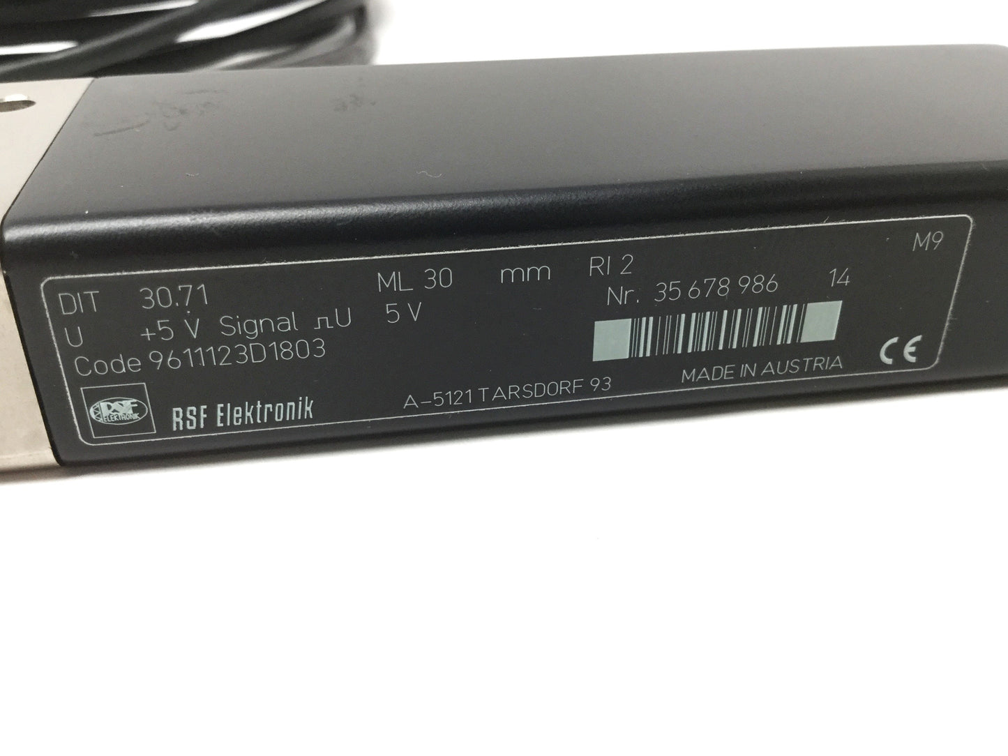 Used RSF Elektronik DIT 30.71 Measuring Probe 30mm Stroke, 0.25µm, Square Wave, 5V