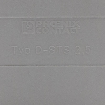New Lot of 31 Phoenix Contact 3031762 End Cover, Gray, 43mm L x 2.2mm W x 51mm H