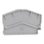 New Lot of 31 Phoenix Contact 3031762 End Cover, Gray, 43mm L x 2.2mm W x 51mm H