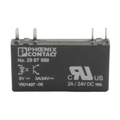 New Phoenix Contact OPT-5DC/24DC/2 Mini Relay, 1 N.O., 3-33VDC 15A Contact 5VDC Coil