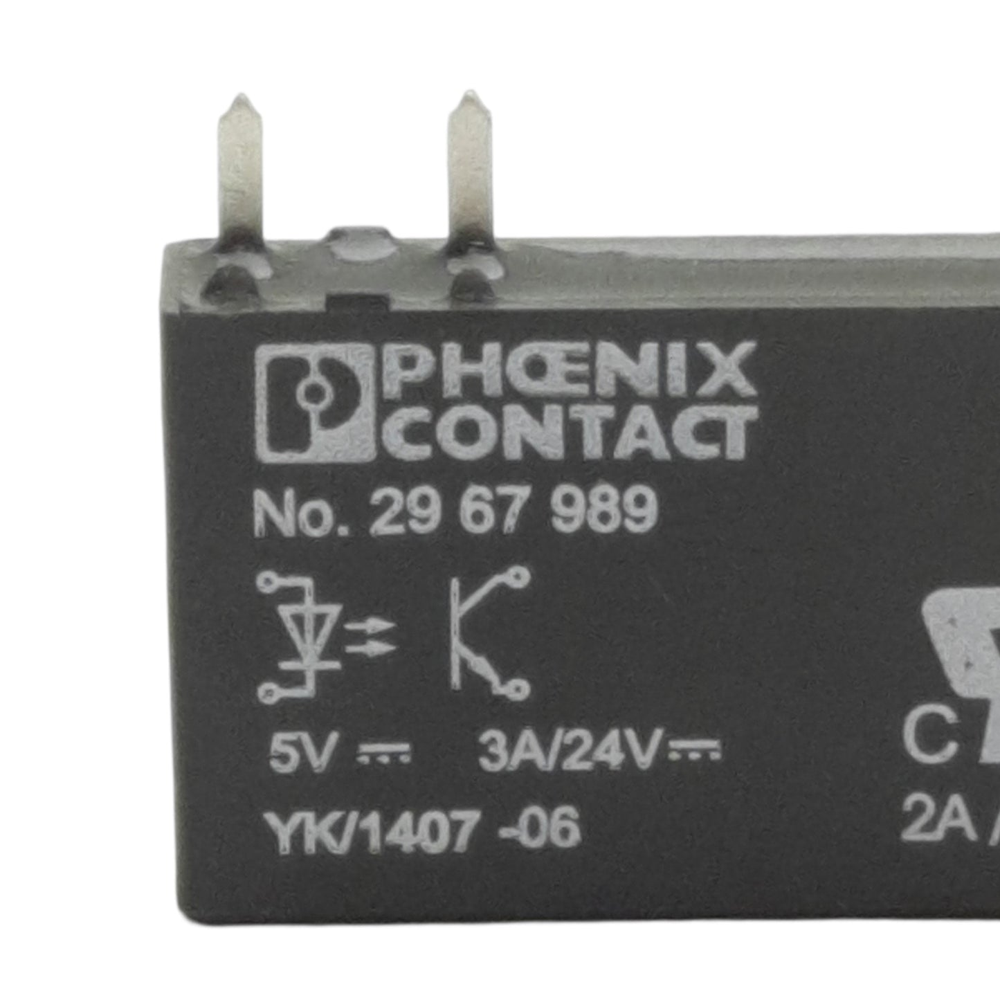 New Phoenix Contact OPT-5DC/24DC/2 Mini Relay, 1 N.O., 3-33VDC 15A Contact 5VDC Coil