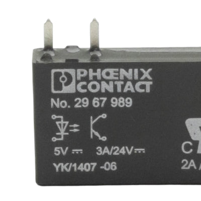 New Phoenix Contact OPT-5DC/24DC/2 Mini Relay, 1 N.O., 3-33VDC 15A Contact 5VDC Coil