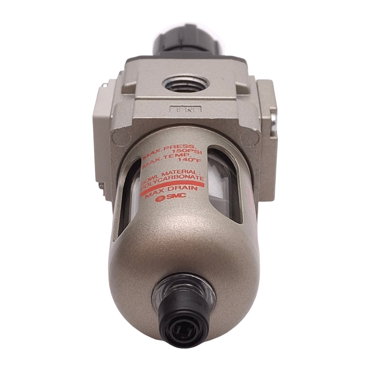 SMC AW20-N02-CZ-X33US Filter Regulator, 7-125PSI Set, 5µm Filter, 1/4in NPT