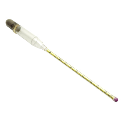 Used Cole Parmer 08298-40 Plastic Hydrometer, 12in Length, 1.05% Sp.Gr to 1.22%