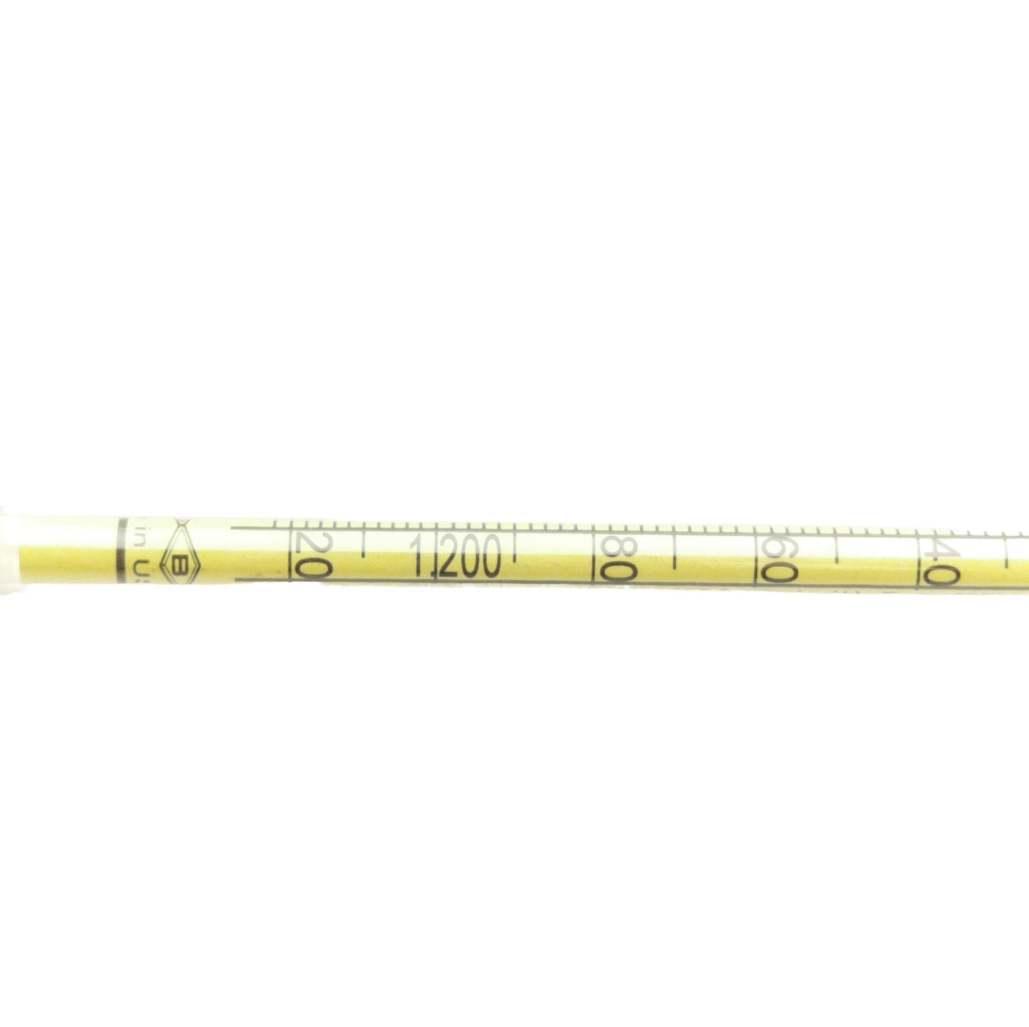 Used Cole Parmer 08298-40 Plastic Hydrometer, 12in Length, 1.05% Sp.Gr to 1.22%