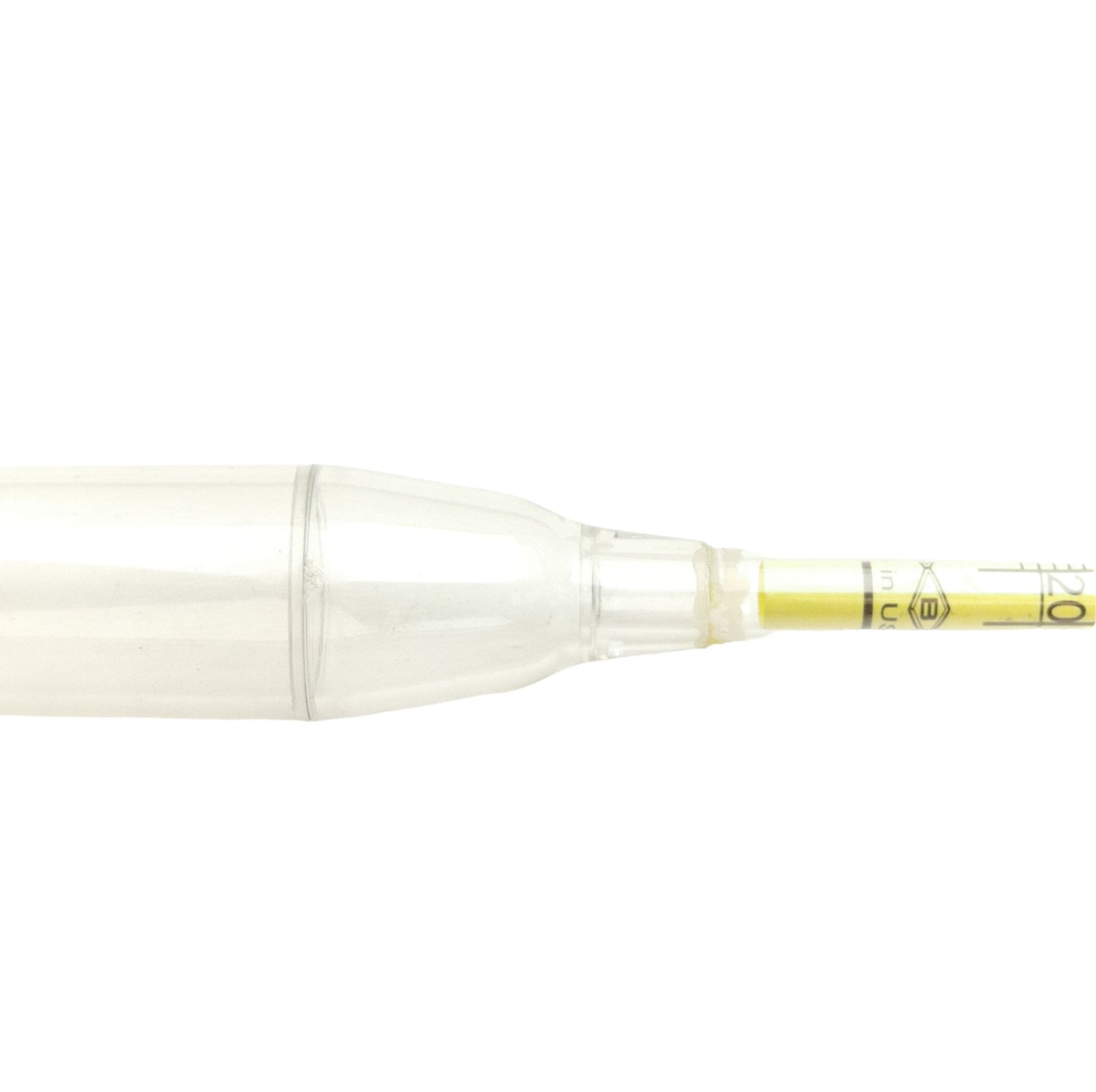 Used Cole Parmer 08298-40 Plastic Hydrometer, 12in Length, 1.05% Sp.Gr to 1.22%