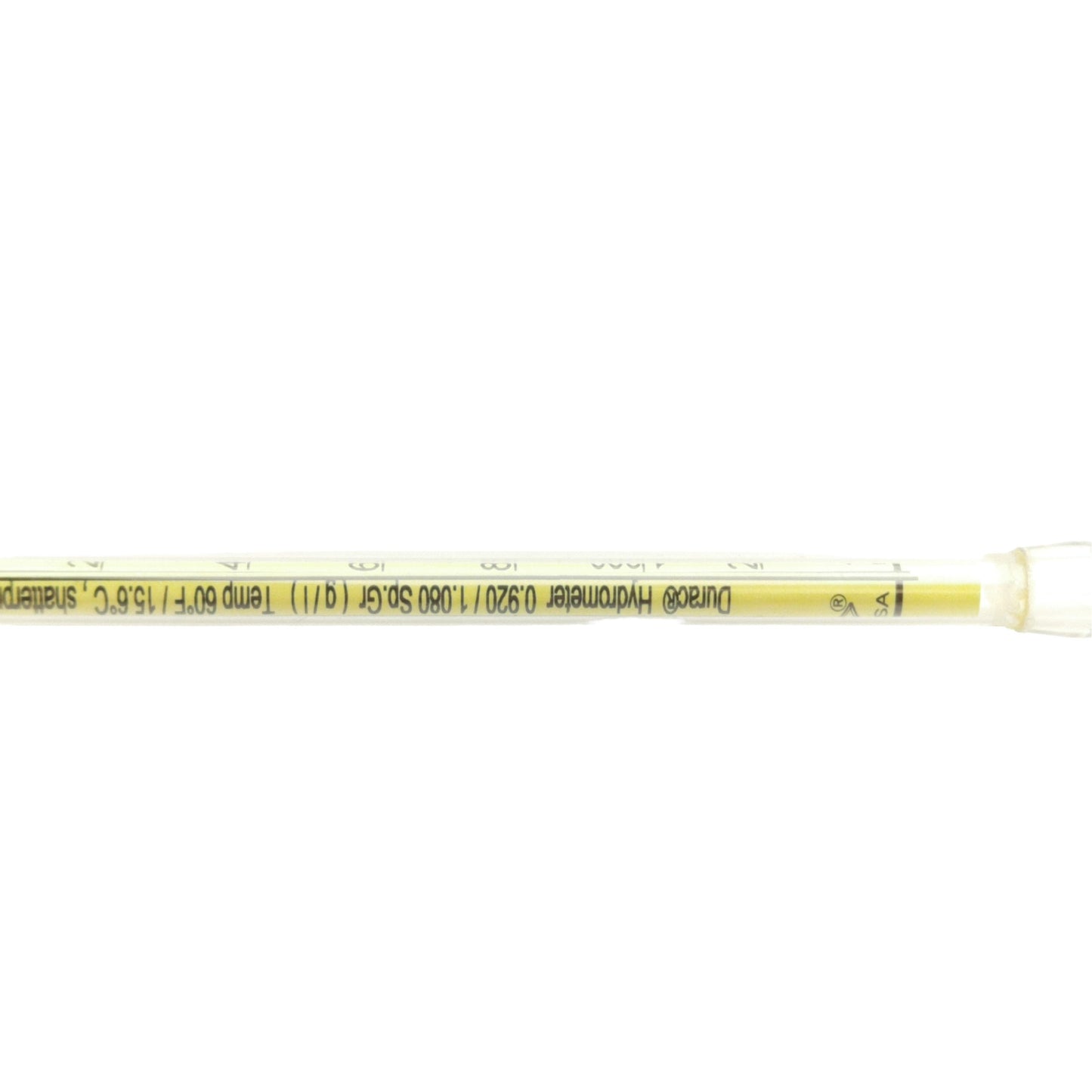 Used Cole Parmer 08298-40 Plastic Hydrometer, 12in Length, 1.05% Sp.Gr to 1.22%
