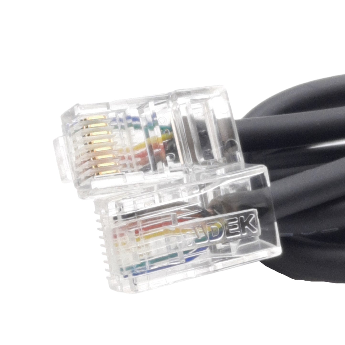 New Lot of 2 LS Electric 64110009 Cable For LCD Keypad, 2m, RJ45 Male, With Bezel