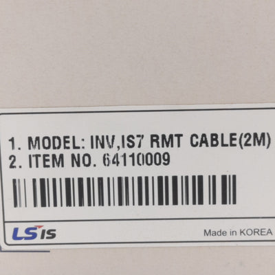 New Lot of 2 LS Electric 64110009 Cable For LCD Keypad, 2m, RJ45 Male, With Bezel