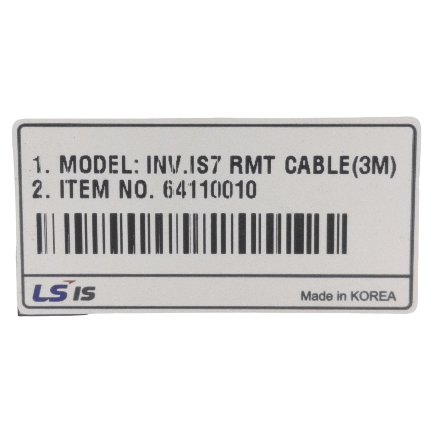 New Lot of 2 LS Electric 64110010 Cable For LCD Keypad, 3m, RJ45 Male, With Bezel