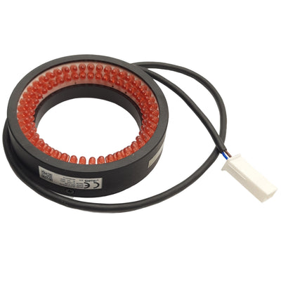 Used CCS QLA-074050-66 Machine Vision Ring Light, Red LED, ø50mm ID, ø74mm OD, 24VDC