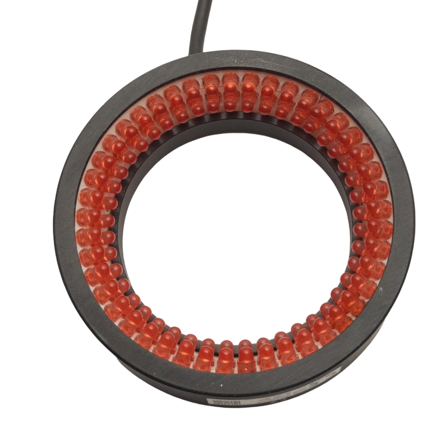 Used CCS QLA-074050-66 Machine Vision Ring Light, Red LED, ø50mm ID, ø74mm OD, 24VDC