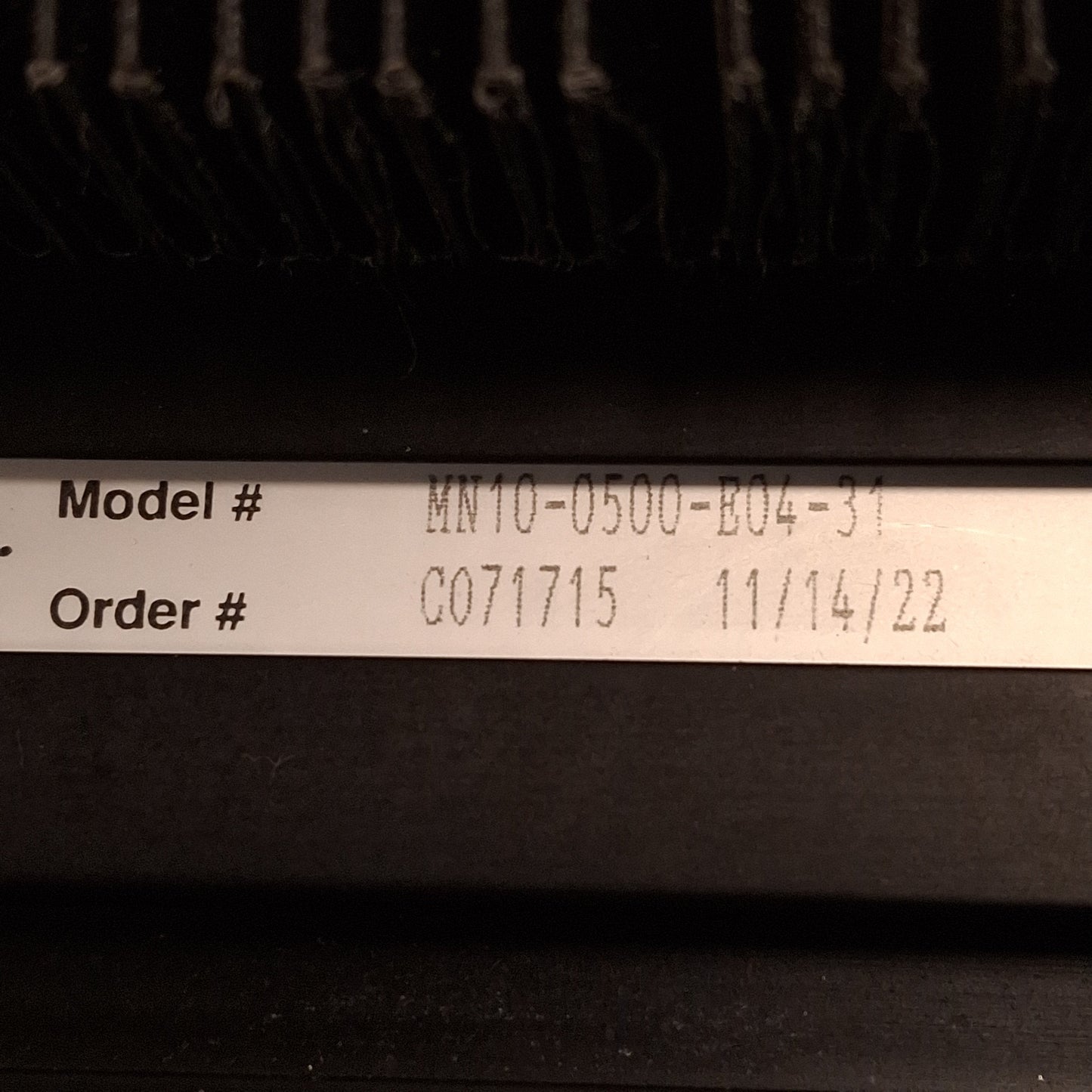 Used Velmex MN10-0500-E04-31 BiSlide Linear Actuator, 50in Travel, 0.4" Lead, NEMA 34