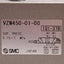 Used SMC VZM450-01-32Y Momentary Pushbutton Pneumatic Valve, 0.15-1.0MPa, Rc1/8
